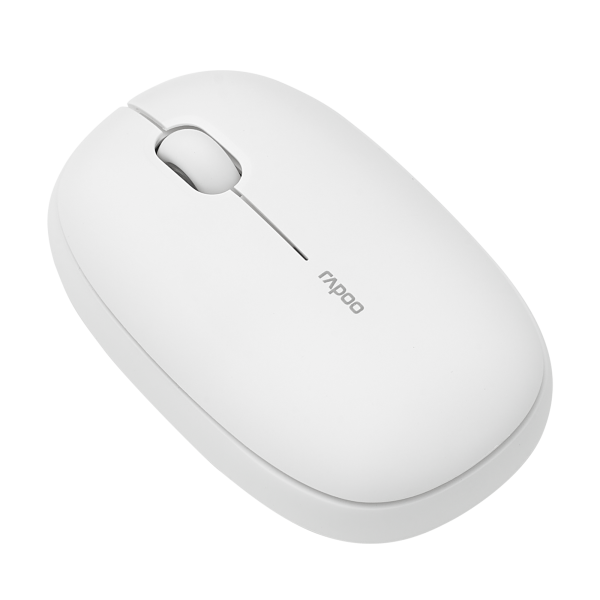 Mouse Rapoo Wireless Y Bluetooth M660 Silent 2.4g Ghz Bt 5.0 Usb 3.0 3 Botones 1300 Ppp Blanco