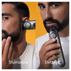 Recortadora de Barba Braun Series 7 BT7420 6 en 1 Negro/Gris