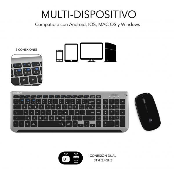 Teclado + Raton Subblim Subkbc - Dcep20 Inalambrico