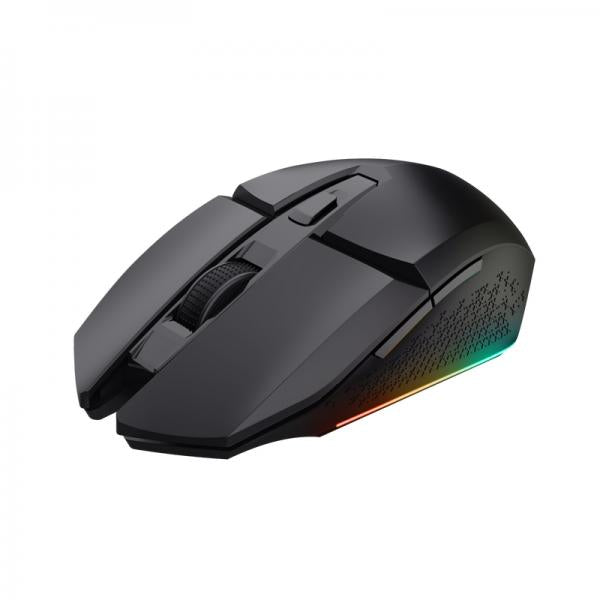 MOUSE TRUST GAMING WIRELESS RGB GXT 110 FELOX ILUMINACION LED, 6 BOTONES, NEGRO 25037 Hover Image