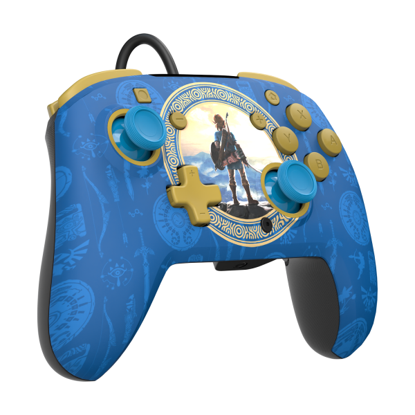 Mando Pdp Rematch Wired Controller Zelda Hyrule Blue ( Switch 2 ) Main Image