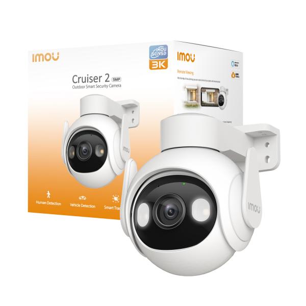Cámara de seguridad IMOU Cruiser 2 5MP WiFi 6 360 Visión Nocturna Blanca