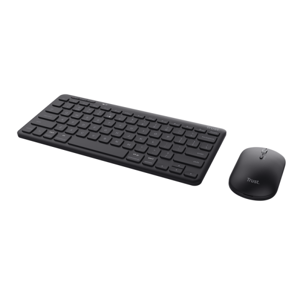Teclado Y Mouse Trust Wireless Y Bluetooth Lyra Multidispositivo (usb Y 2 Disp Bt) Recargables