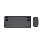 Teclado Y Mouse Trust Wireless Y Bluetooth Lyra Multidispositivo (usb Y 2 Disp Bt) Recargables