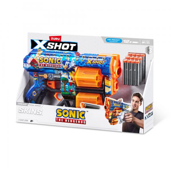 Sonic - Pistola X-Shot 12 Dardos