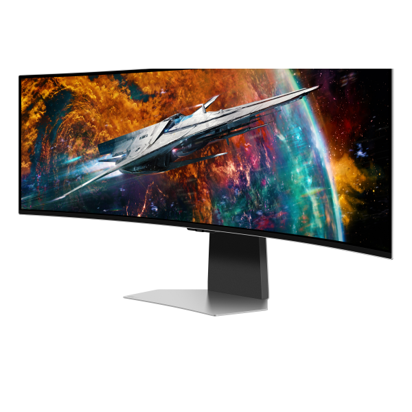 Samsung G95SC Plata 49 pulgadas DQHD OLED 240Hz 3ms G-Sync curvo UltraWide Monitor