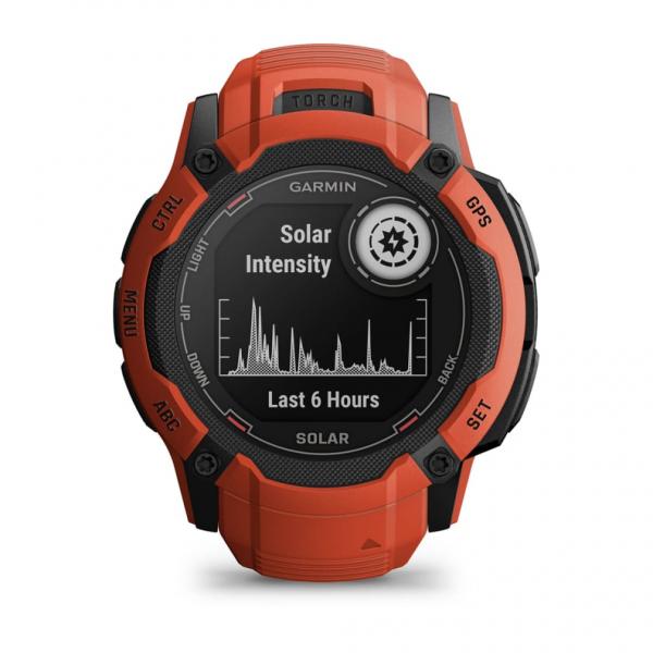 Garmin Instinct 2X Solar 50mm Rojo - Reloj inteligente con GPS