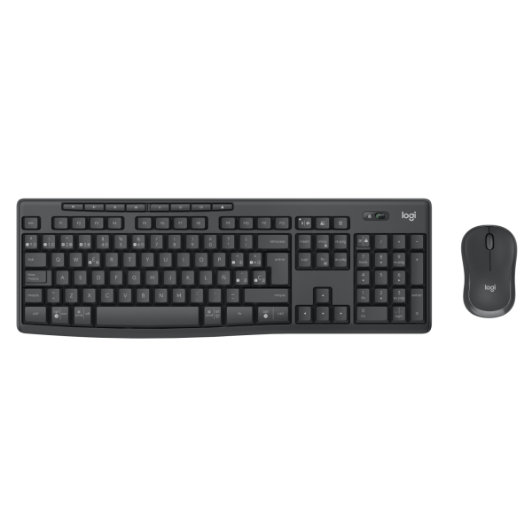 Teclado Logitech Wireless Combo Mk370 For Business Color Grafito P/n: 920-012071