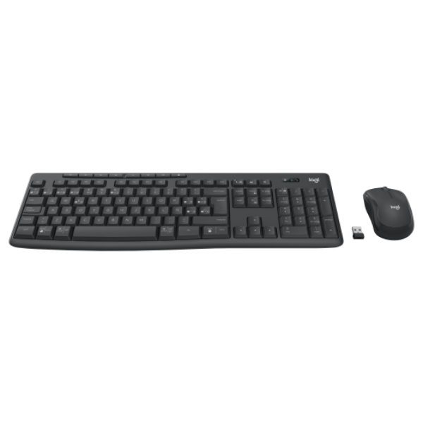 Teclado Logitech Wireless Combo Mk370 For Business Color Grafito P/n: 920-012071