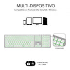 Teclado Subblim Master Iluminado Ext Inalambrico