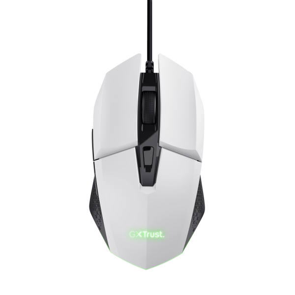 Mouse Trust Gaming Rgb Gxt 109w Felox Color Blanco Iluminacion Led 6 Botones Cable 150cm 25066