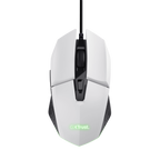 Mouse Trust Gaming Rgb Gxt 109w Felox Color Blanco Iluminacion Led 6 Botones Cable 150cm 25066