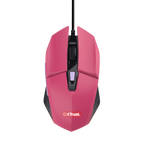 Mouse Trust Gaming Rgb Gxt 109p Felox 25068 Color Rosa Iluminacion Led 6 Botones Cable 150cm