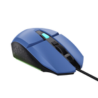 Mouse Trust Gaming Rgb Gxt 109bl Felox 25067 Color Azul Iluminacion Led 6 Botones Cable 150cm