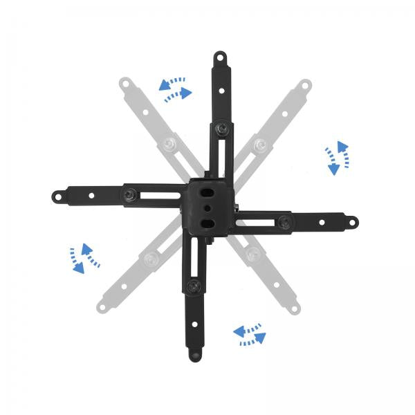 Tooq PJ2012T soporte para proyector Techo Negro