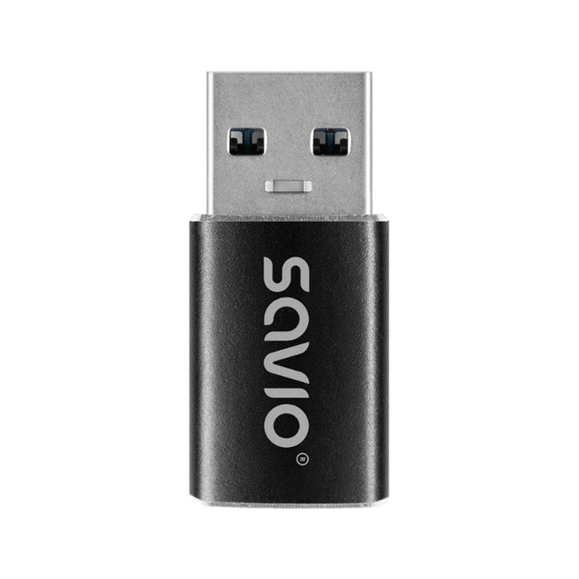 Adaptador Savio Ak-81 Usb-c 3.1 Usb-a 3.1 Black Main Image