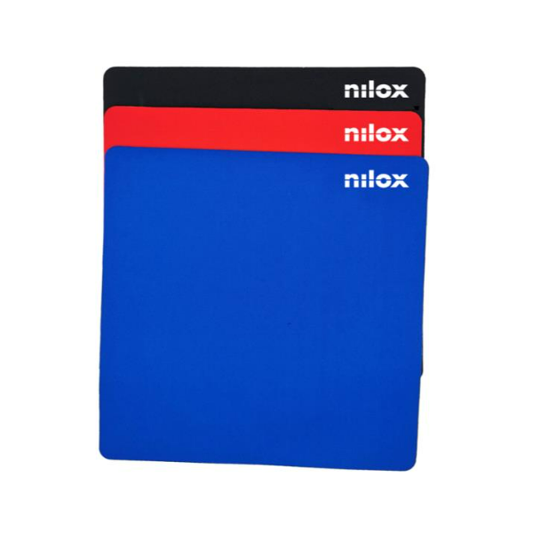 Nilox Mouse Pad Inter Black / Alfombrilla De Ratón Cuadrada