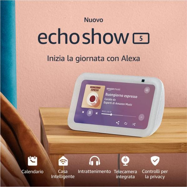 Amazon Echo Show 5 (3 generación) Blanco - Asistente Smart Home Hover Image