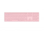 Teclado Rapoo Wireless Y Bluetooth E9800m 2.4ghz Bt 3.0 5.0 Diseo Ultrafino Bateria Rosa