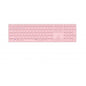 Teclado Rapoo Wireless Y Bluetooth E9800m 2.4ghz Bt 3.0 5.0 Diseo Ultrafino Bateria Rosa