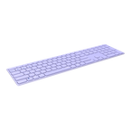 TECLADO RAPOO WIRELESS Y BLUETOOTH E9800M 2.4GHz BT 3.0 5.0 DISEO ULTRAFINO BATERIA LILA