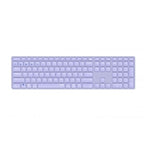 TECLADO RAPOO WIRELESS Y BLUETOOTH E9800M 2.4GHz BT 3.0 5.0 DISEO ULTRAFINO BATERIA LILA