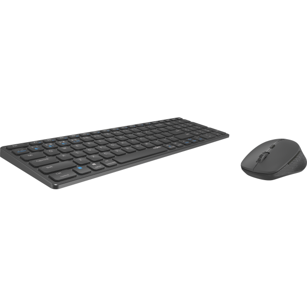 Teclado Y Mouse Rapoo Wireless Y Bluetooth 9700m 2,4ghz Bt 4.0 Bt 5.0 Ultradelgado 1600 Dpi Bat