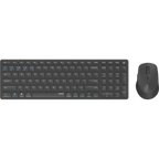 Teclado Y Mouse Rapoo Wireless Y Bluetooth 9700m 2,4ghz Bt 4.0 Bt 5.0 Ultradelgado 1600 Dpi Bat
