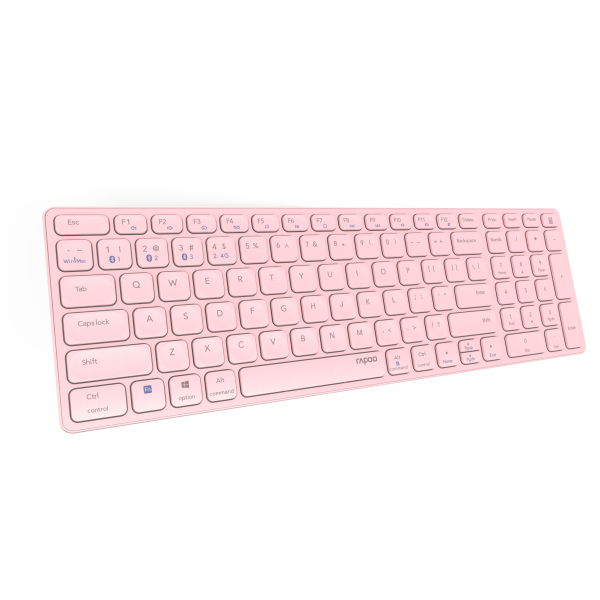 TECLADO RAPOO WIRELESS Y BLUETOOTH E9700M PORTUGUES 2.4GHz BT 3.0 5.0 DISEO ULTRAFINO BATERIA