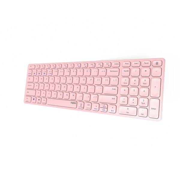 TECLADO RAPOO WIRELESS Y BLUETOOTH E9700M PORTUGUES 2.4GHz BT 3.0 5.0 DISEO ULTRAFINO BATERIA