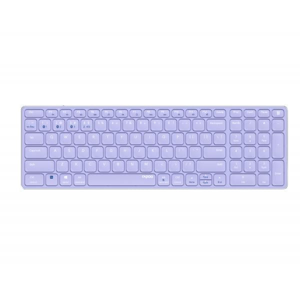 TECLADO RAPOO WIRELESS Y BLUETOOTH E9700M PORTUGUES 2.4GHz BT 3.0 5.0 DISEO ULTRAFINO BATERIA