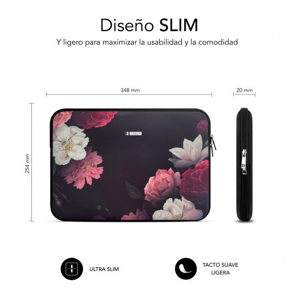 Funda Subblim Trendy Sleeve Para Portatil 13.3 Pulgadas - 14 Pulgadas Neo Flowers