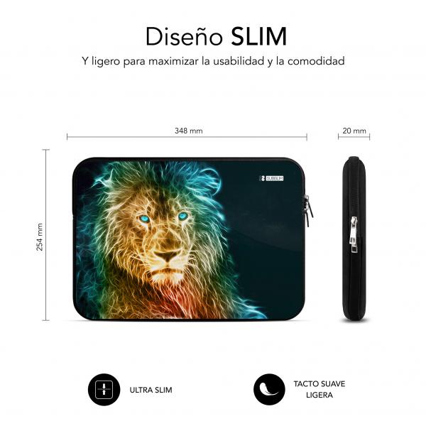 Funda Subblim Trendy Sleeve Para Portatil 13.3 Pulgadas - 14 Pulgadas Neo Leon