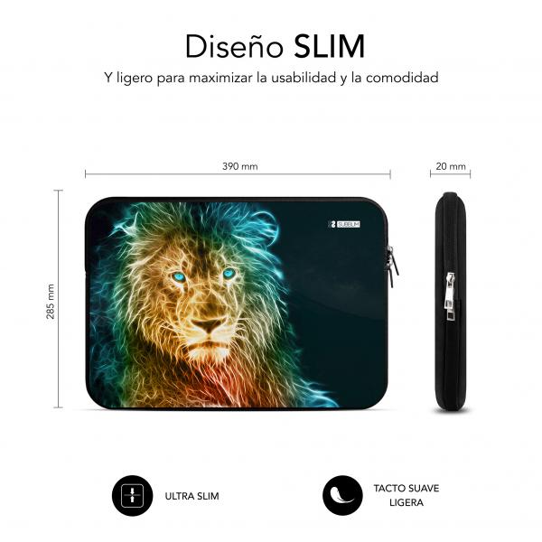 Funda Subblim Trendy Sleeve Para Portatil 15.6 Pulgadas Neo Leon