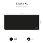 Pack Harmony Alfombrilla XL+ Raton Inalámbrico Subblim / 800x300x2mm / 1.200 DPI / Negro / SUBMP-03HP001