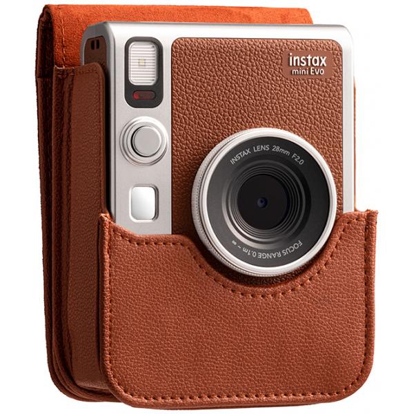 Fujifilm Funda Instax Mini Evo Brown / Funda De Cámara