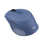 Mouse Trust Wireless Zaya Azul 25039 - Recargable Usb-c - 4 Botones - 800/1200/1600dpi - Receptor Us