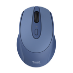 Mouse Trust Wireless Zaya Azul 25039 - Recargable Usb-c - 4 Botones - 800/1200/1600dpi - Receptor Us