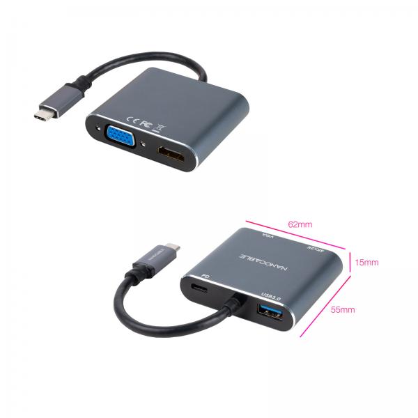 Conversor Nanocable 10.16.4304/ Usb Tipo-C Macho/ Hdmi 4K He