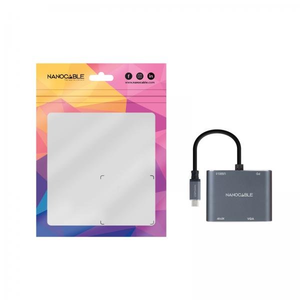 Conversor Nanocable 10.16.4304/ Usb Tipo-C Macho/ Hdmi 4K He