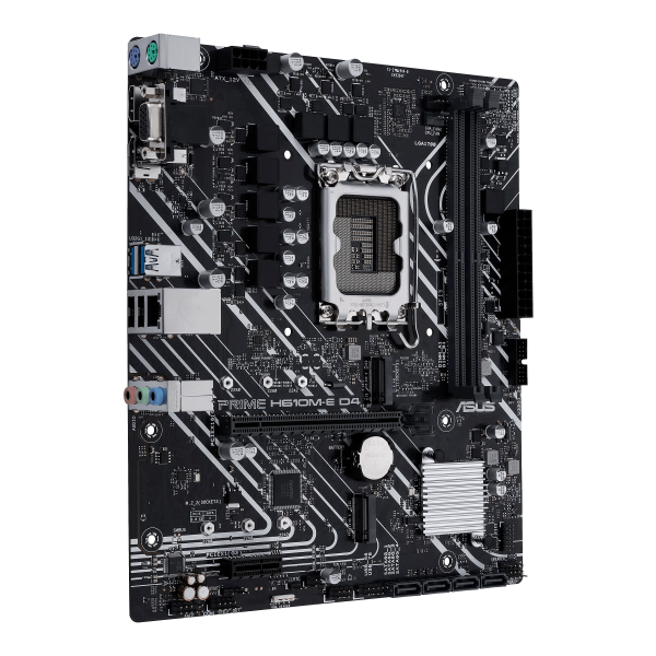 Pb Asus Prime H610m-e D4-csm Intel Skt1700 Micro Atx Displayport Hdmi Vga Usb 3,2 Gen 2xusb 2,0