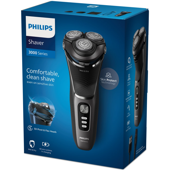 Philips Shaver Series 3000 S3343/13 / Afeitadora Inalámbrica