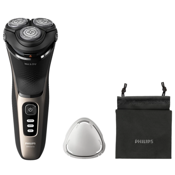 Afeitadora eléctrica Philips Shaver 3000 Series S3242/12 Negro/Oro