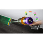 Dyson V15 Detect Absolute Niquel, Amarillo - Aspiradora Sin Bolsa/ Sin cable
