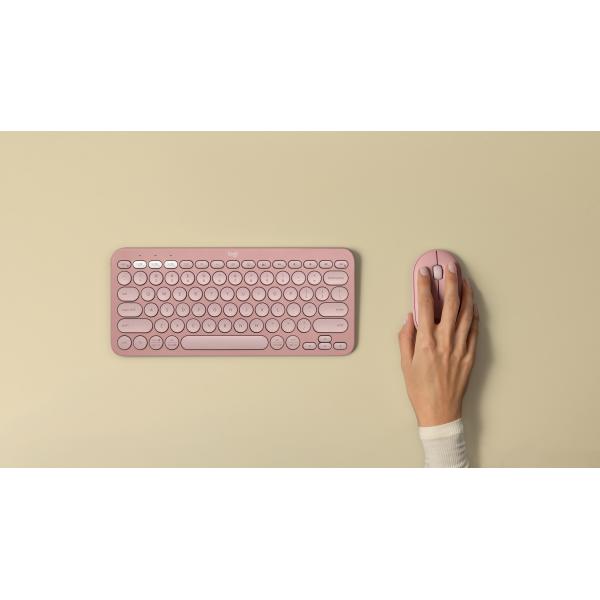 Ratón Inalámbrico LOGITECH Pebble 2 M350s 910-007014 - BT  USB  4000DPI  Rosa
