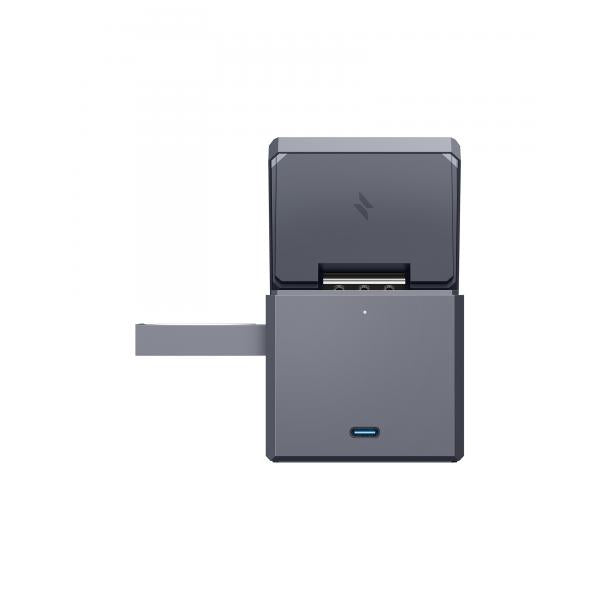 Cargador Anker 3 En 1 Con Magsafe Cubo Gris