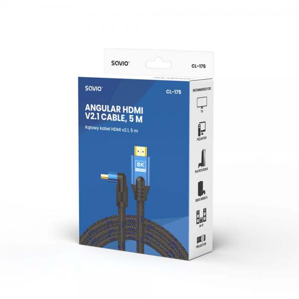Cable Hdmi Savio Acodado Cl-175