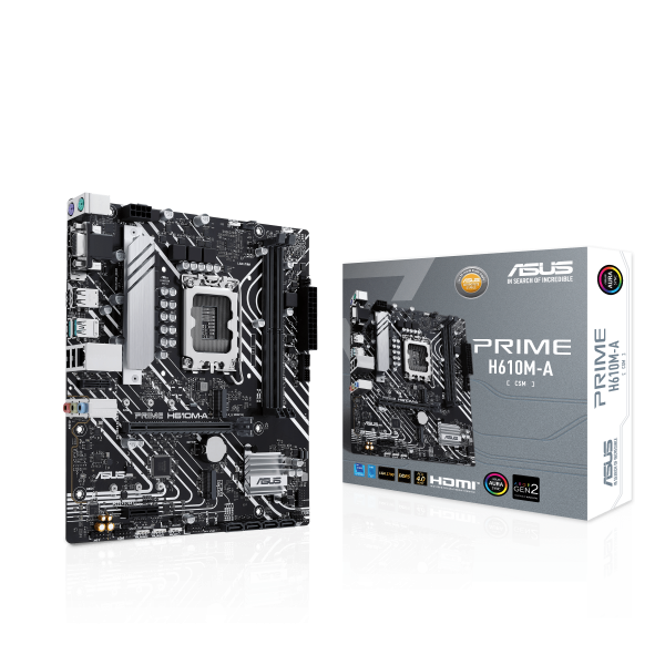 Pb Asus Prime H610m-a-csm Skt 1700 Intel Gen 12/13/14 2xddr5 Displayport Hdmi Vga 2xm.2