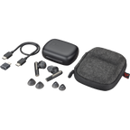 Auriculares Poly Voyager Free 60 UC Earbuds +BT700 USB-C Cancelación de Ruido TWS Negro