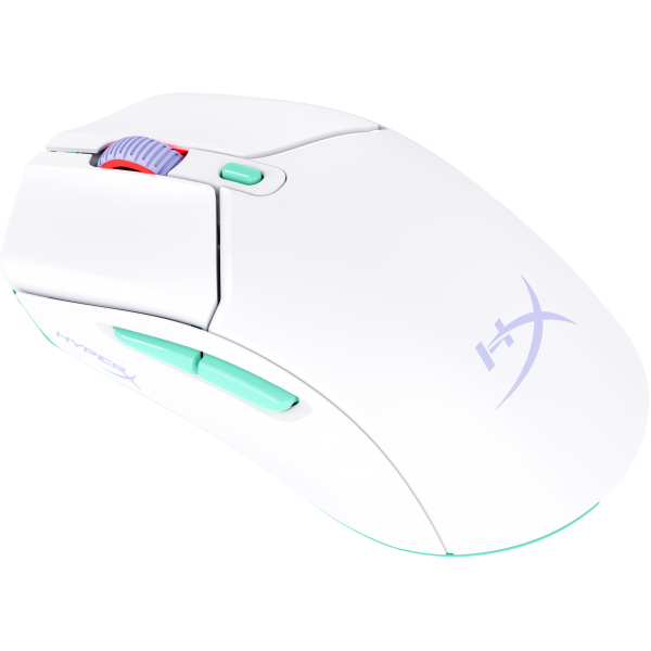 HP HyperX Pulsefire Haste 2 Core inalámbricos - Blanco/Verde/Púrpura